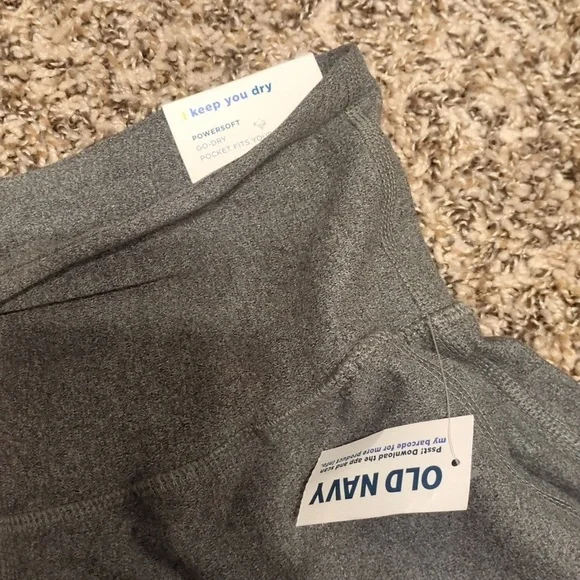 Old Navy powersoft women's gray high rise go dry joggers ankle length - Picture 5 of 12